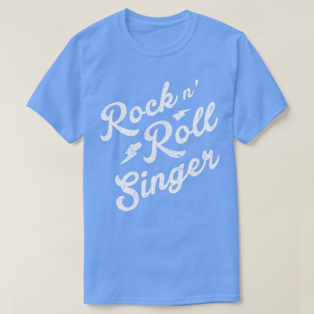 Camiseta Rock and Roll Singer (Frente do Design)
