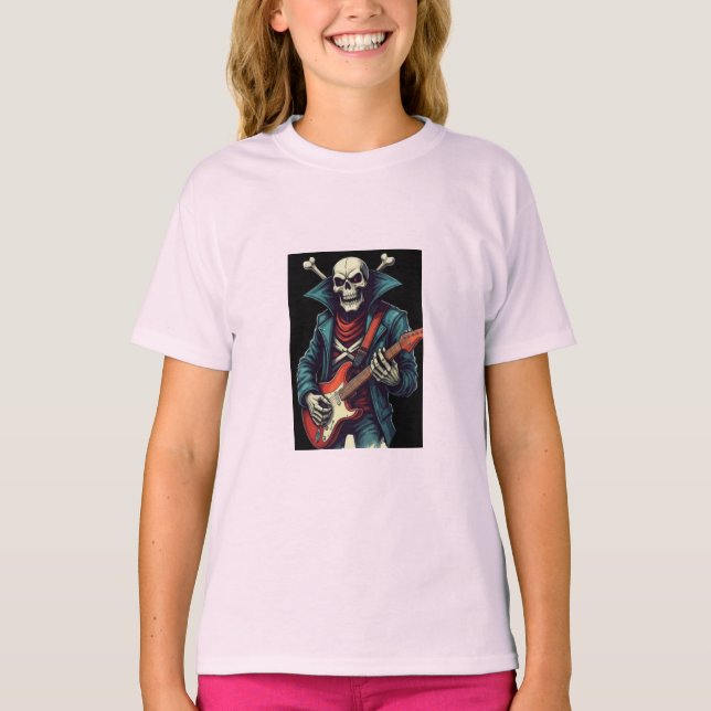Camiseta "Rock and Roll Skull (Frente)