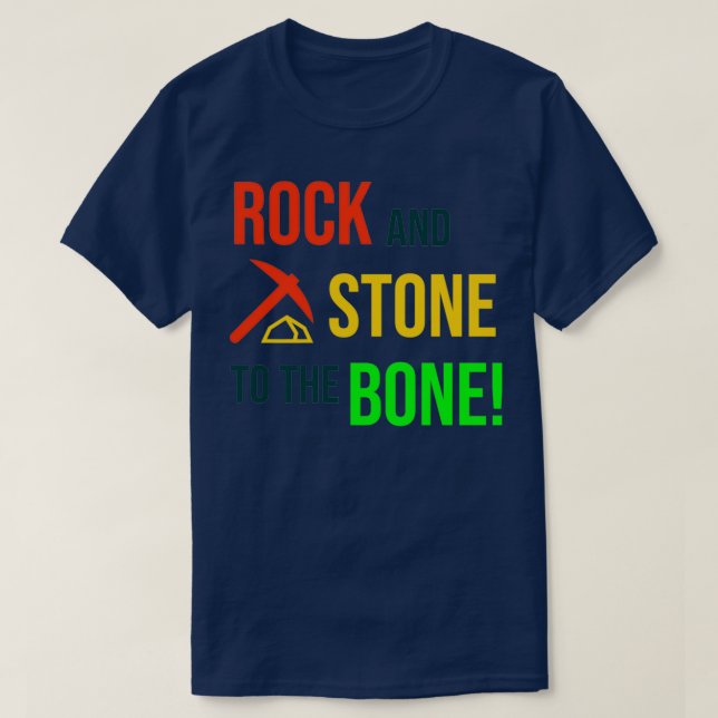 Camiseta Rock and Stone!  (Frente do Design)