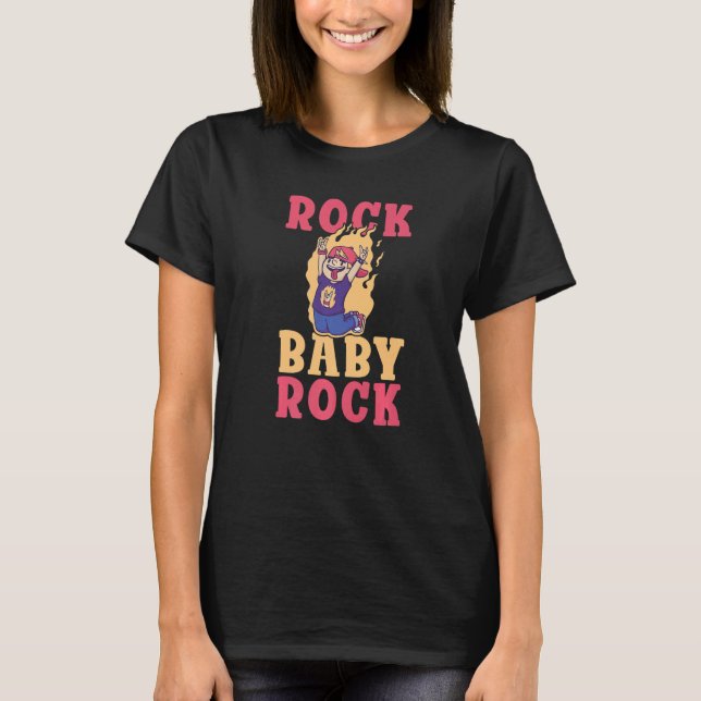 Camiseta Rock Baby Rock and Roll Rocker (Frente)