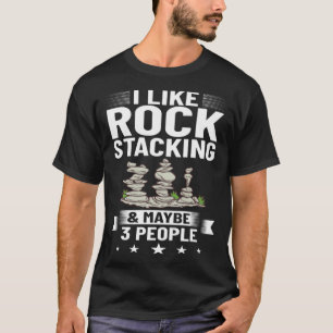 Camiseta Rock Balancing Stacking Stacking Stacking Game Bal