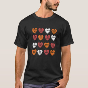Camiseta Rock Banda Hearts Candy Dia de os namorados Fan Mu