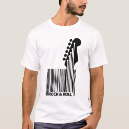 Camiseta Rock Clássico n Roll Código de Barras