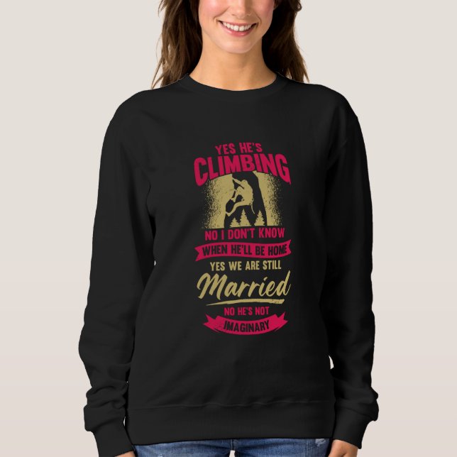 Camiseta Rock Climbing Climber's Wife (Frente)