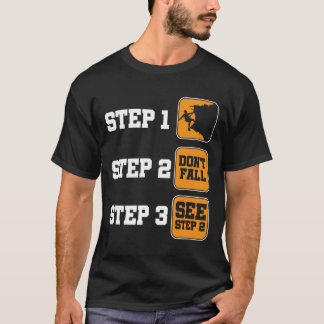 Camiseta Rock Climbing Steps Mountain Hiking Camping Nature