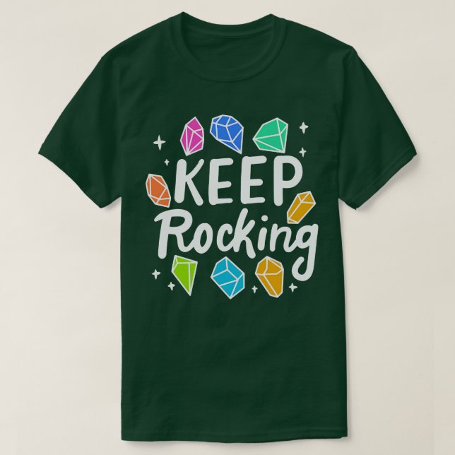 Camiseta Rock Collector Keep Rocking 2 (Frente do Design)