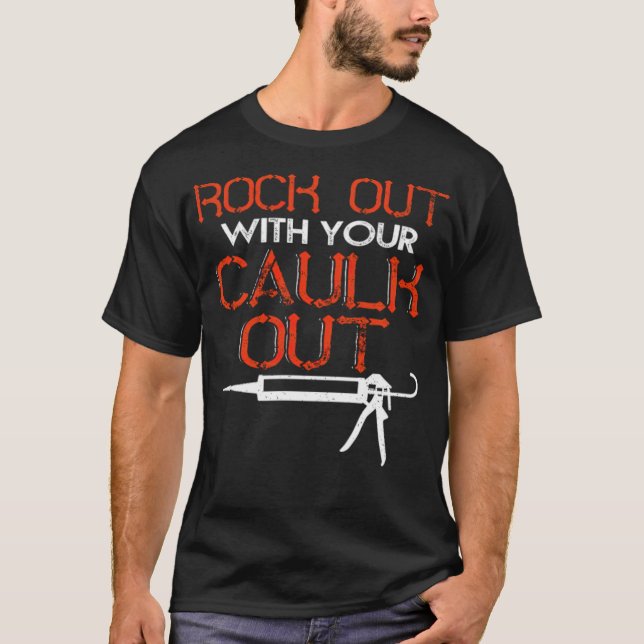 Camiseta Rock com o seu astronauta pirata do Caulk (Frente)