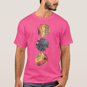 Camiseta Rock Com Uma Tocada De Guitarista Acústica Vintage