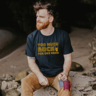 Camiseta Rock Demais por Uma Mão - Tee Retro Rock