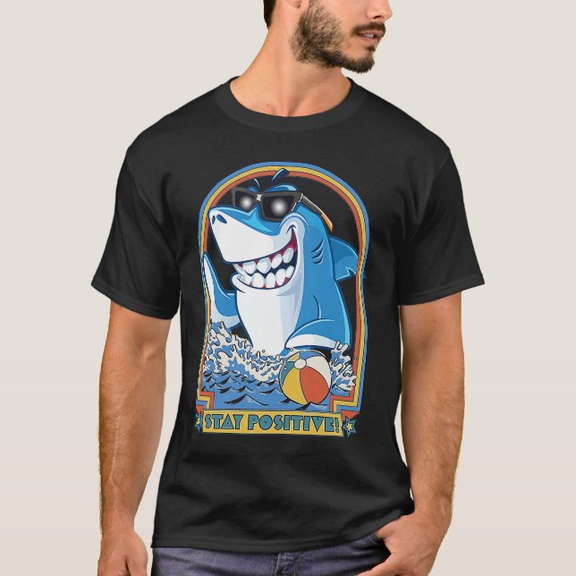 Camiseta Rock Dolphin A Great Week For A Shark To Stay Posi (Frente)