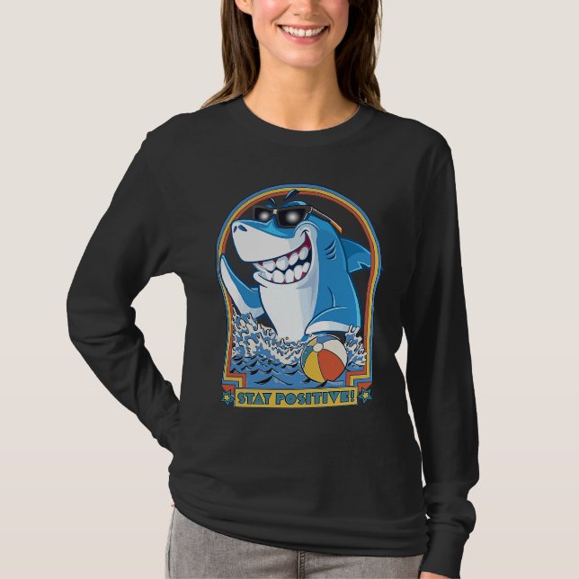 Camiseta Rock Dolphin A Great Week For A Shark To Stay Posi (Frente)