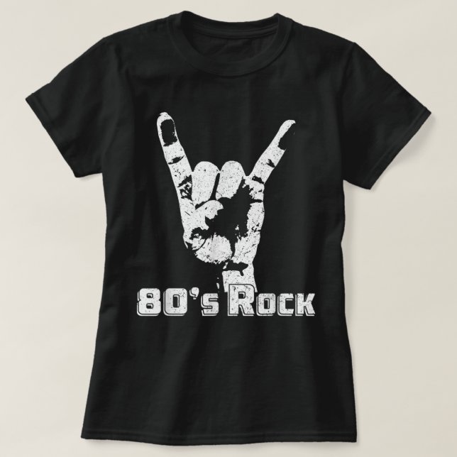 Camiseta Rock dos anos 80 - Banda Rock dos anos 80 (Frente do Design)