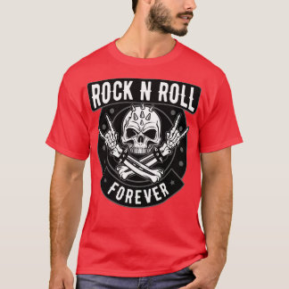 CAMISETA ROCK E ROLL SKULL