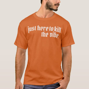 Camiseta Rock Emo Aqui para Matar o Vibe Emo Ska Pop Punk B