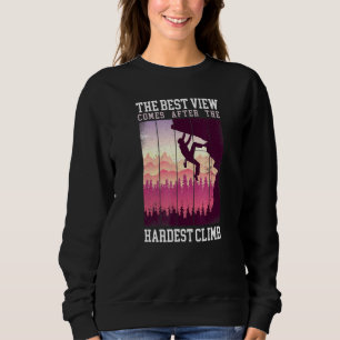 Camiseta Rock Escalando A Melhor Visão Vem Depois Das Harde