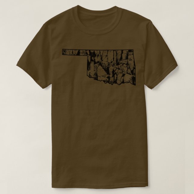 Camiseta Rock Escalbing Oklahoma Rock Climate State Clim (Frente do Design)
