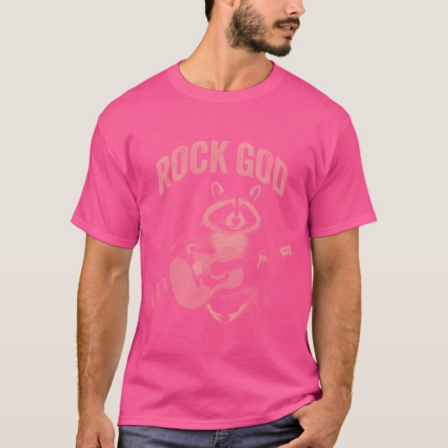 Camiseta Rock God Raccoon girl (Frente)
