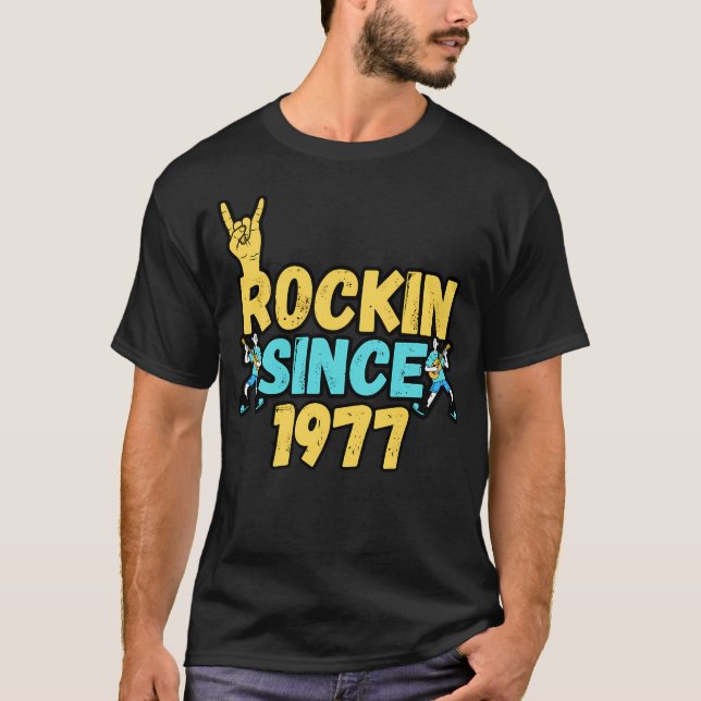Camiseta Rock In Desde 1977 (Frente)