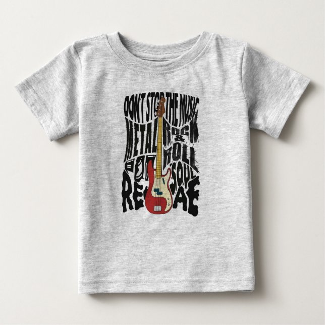Camiseta rock infantil (Frente)