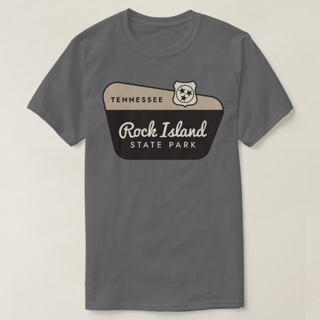 Camiseta Rock Island State Park Tennessee - Sinal de boas-v (Frente do Design)