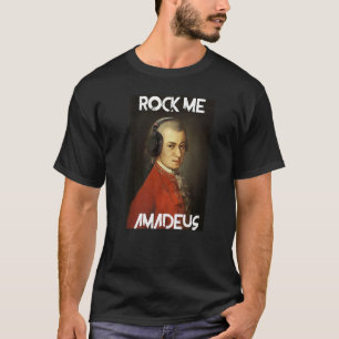 Camiseta Rock Me Amadeus Wolfgang Amadeus Mozart Piano E