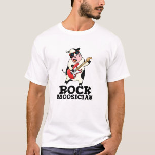 Camiseta Rock Moosdish Cute Cow Pun