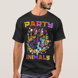 Camiseta Rock Music Rave Cat Dog Banda Party Animal Youth C