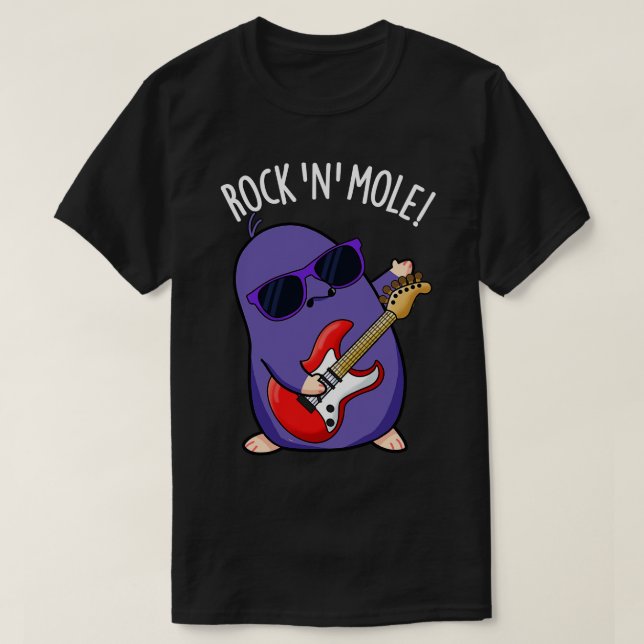 Camiseta Rock N Mole Funny Animal (Frente do Design)