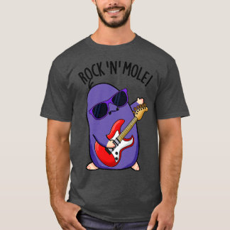 Camiseta Rock N Mole Funny Animal Pun 1
