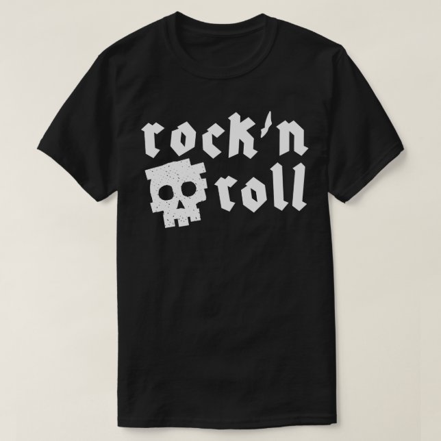 Camiseta rock n roll design 1 (Frente do Design)