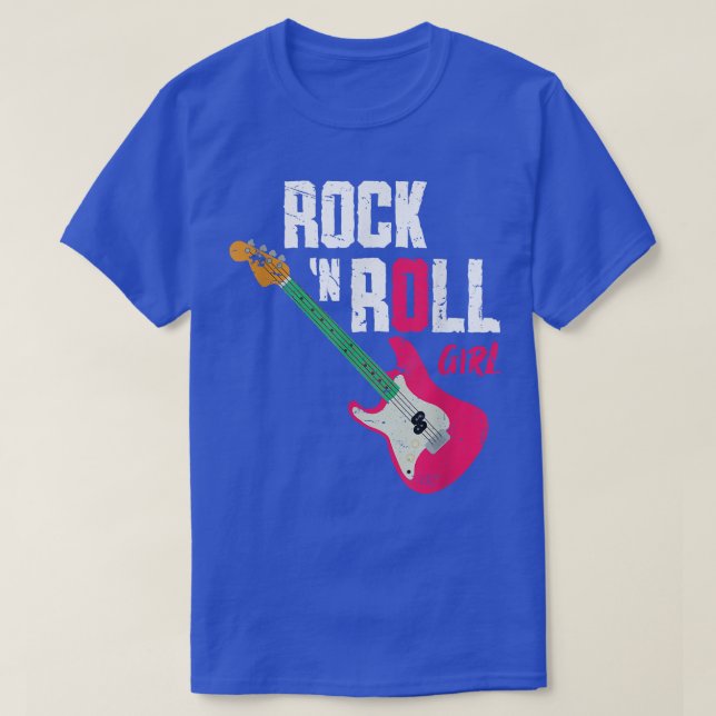 Camiseta Rock N Roll GirlGuitar 2771 (Frente do Design)