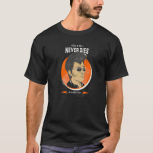 Camiseta Rock 'n' Roll Nunca Morre Como Rockstar Rock Musi