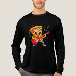 Camiseta **Rock ’n’ Roll Pizza – Funny Guitar-Playing Slice