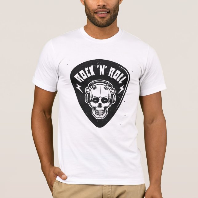 Camiseta Rock N Roll Skull (Frente)