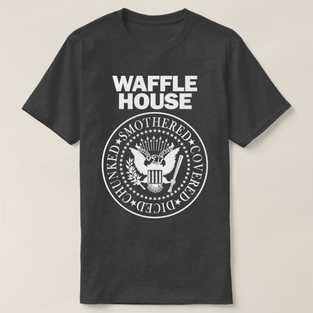Camiseta Rock N Roll x Capa de telefone Waffle House (Frente do Design)