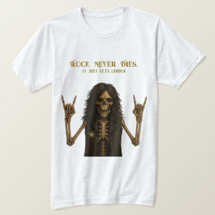 Camiseta Rock Nunca Morre de Camisa-T Rock & Metal