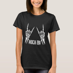 Camiseta Rock On Banda Para As Mulheres Rock And Rols Para