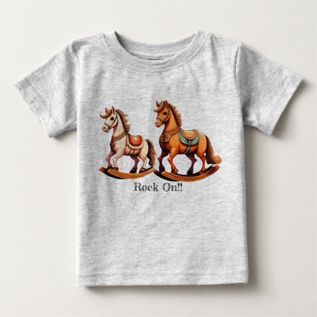 Camiseta Rock On Rocking Horse (Frente)