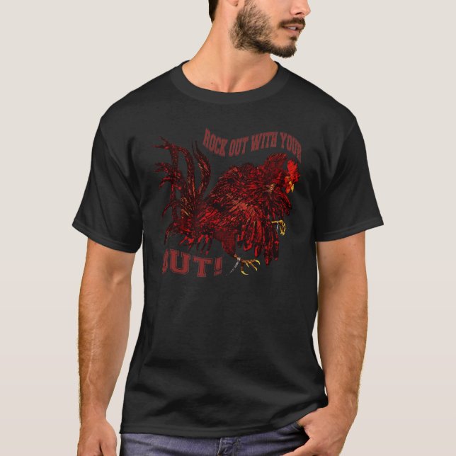 Camiseta Rock Out Com Seu Gamecock Fora (Frente)