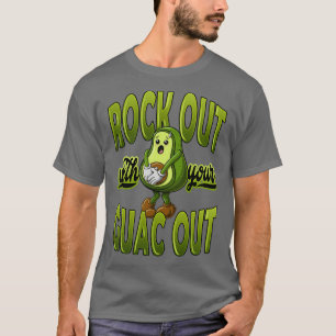 Camiseta Rock Out with your Guac Out Avocado