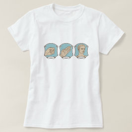 Camiseta Rock, Paper, César Engraçado Palavra Pun