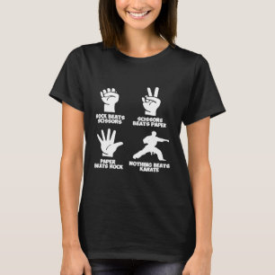 Camiseta Rock Paper Nada Bate Karate