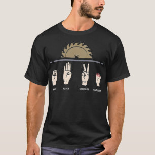 Camiseta Rock Paper Tesoura Mesa festa de aniversário rosqu