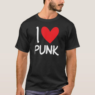 Camiseta Rock Punk Eu Amo Punk Punker Rocker Xadrez 80s 90s