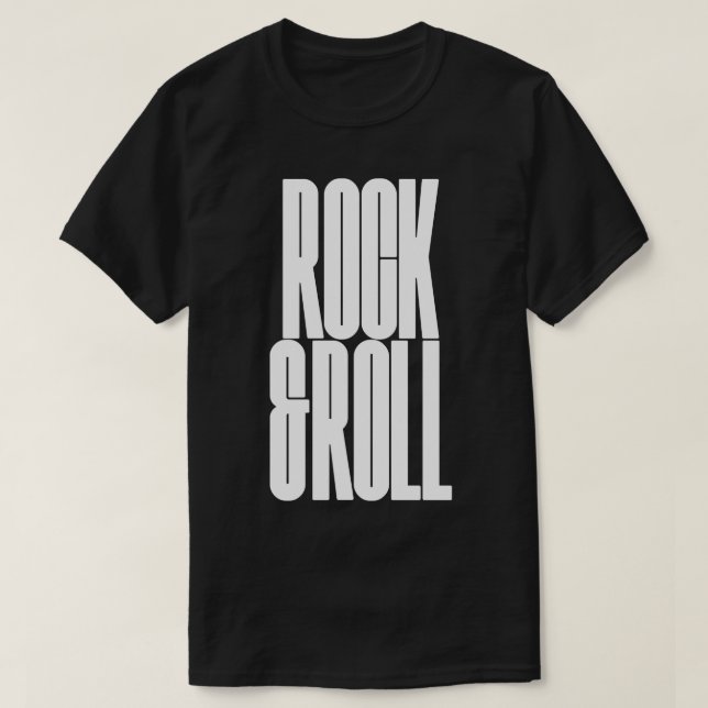 Camiseta rock roll (Frente do Design)