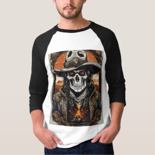 Camiseta "Rock & Roll Rebellion Skull T Shirt"