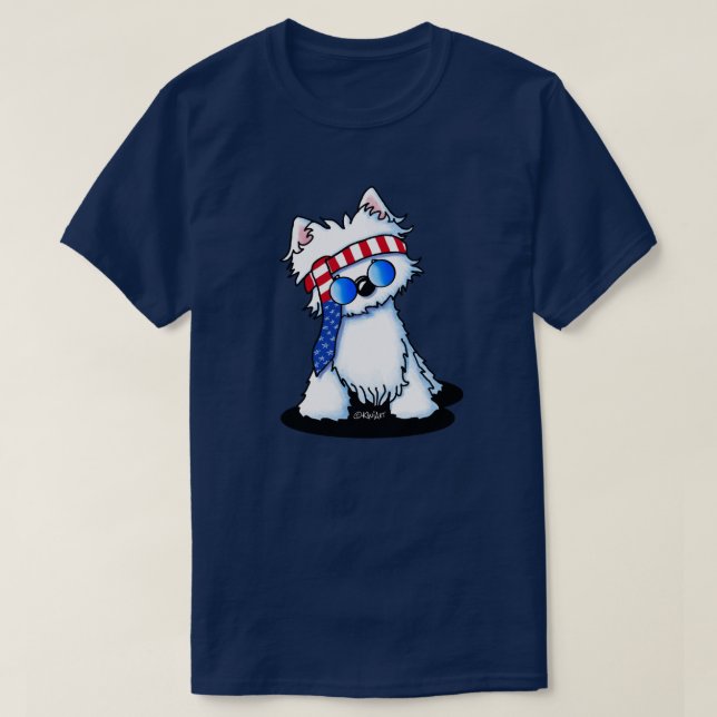 Camiseta Rock Star Westie (Frente do Design)