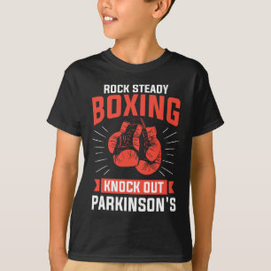 Camiseta Rock Steady Boxing Põe Fora do Boxer de Parkinson