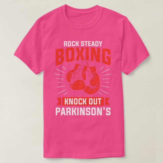 Camiseta Rock Steady Boxnock Out Parkinsons Boxer Long (Frente do Design)