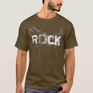 Camiseta Rock Text com Asas
